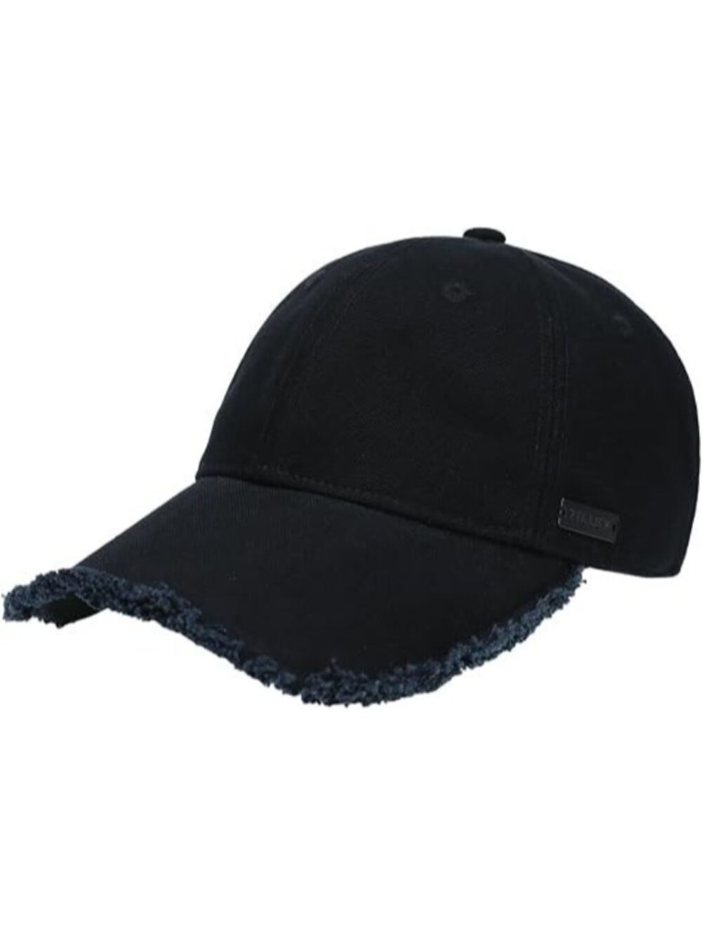 Tilley Fringe Wanderer Distress Baseball Cap Hat Black / Blue